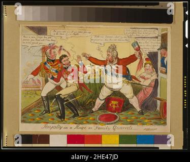 La royauté dans une rage ou des querelles familiales - I.R.C. fecit. Banque D'Images