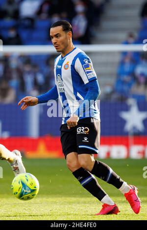 BARCELONE - DEC 11: RDT Raul de Tomas en action pendant le match de la Liga entre le RCD Espanyol et Levante Union Deportiva au stade RCDE sur Decem Banque D'Images