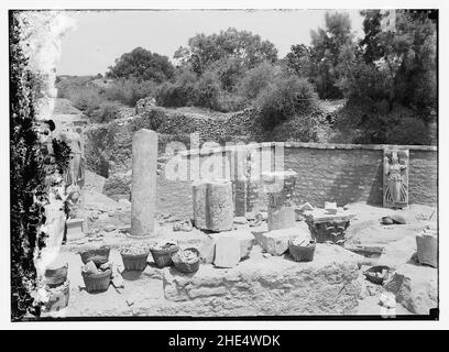 Ruines à Askalon, Juin 1921 Banque D'Images