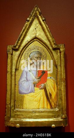Saint Pierre par le cercle de Nardo di Cione, italien, Florence, mi-1300s, Banque D'Images