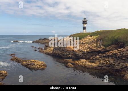 Phare Illa Pancha à Ribadeo, Lugo Banque D'Images