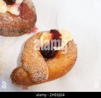 le zeppola de st Joseph, un beignet napolitain napolitain maison typique Banque D'Images