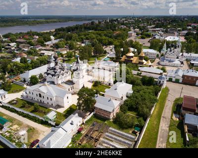 Vue sur les monastères de la Trinité et de l'Annonciation à Murom Banque D'Images