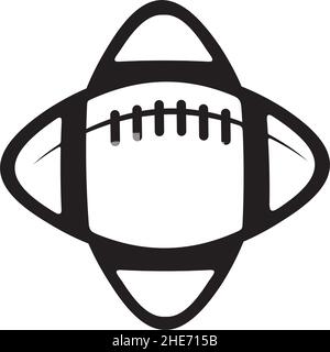 Logo de ballon de football américain vectoriel Illustration de Vecteur