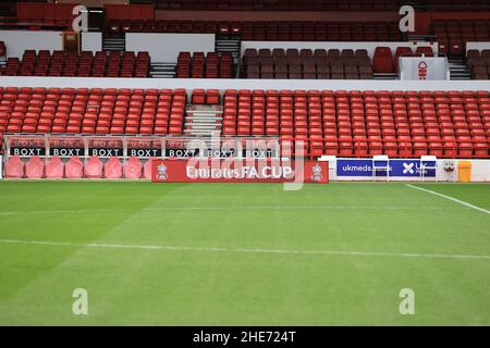 Nottingham, Royaume-Uni.09th janvier 2022.Emirates FA Cup se trouve au City Ground de Nottingham, Royaume-Uni, le 1/9/2022.(Photo de Mark Cosgrove/News Images/Sipa USA) crédit: SIPA USA/Alay Live News Banque D'Images