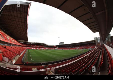 Nottingham, Royaume-Uni.09th janvier 2022.Vue générale de City Ground à Nottingham, Royaume-Uni, le 1/9/2022.(Photo de Mark Cosgrove/News Images/Sipa USA) crédit: SIPA USA/Alay Live News Banque D'Images