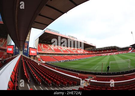 Nottingham, Royaume-Uni.09th janvier 2022.Vue générale de City Ground à Nottingham, Royaume-Uni, le 1/9/2022.(Photo de Mark Cosgrove/News Images/Sipa USA) crédit: SIPA USA/Alay Live News Banque D'Images