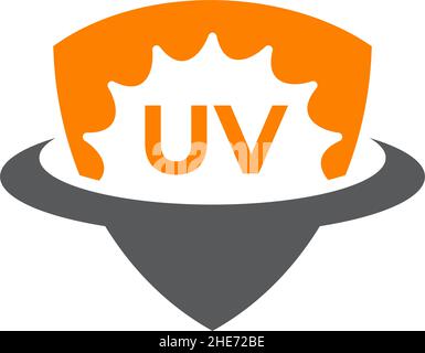 Logo vectoriel de protection UV ou ultra violet Illustration de Vecteur