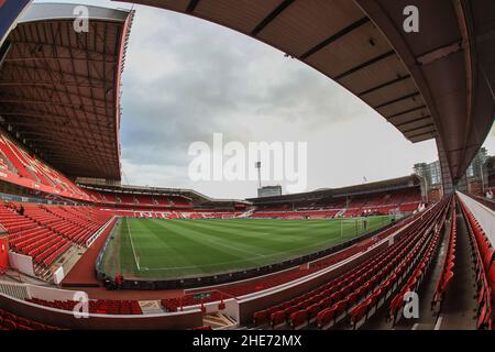 Nottingham, Royaume-Uni.09th janvier 2022.Une vue générale de City Ground. À Nottingham, Royaume-Uni, le 1/9/2022.(Photo de Mark Cosgrove/News Images/Sipa USA) crédit: SIPA USA/Alay Live News Banque D'Images