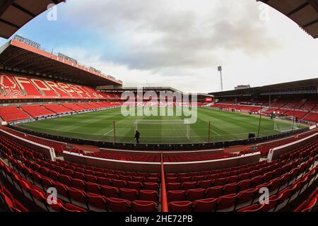 Nottingham, Royaume-Uni.09th janvier 2022.Une vue générale de City Ground. À Nottingham, Royaume-Uni, le 1/9/2022.(Photo de Mark Cosgrove/News Images/Sipa USA) crédit: SIPA USA/Alay Live News Banque D'Images