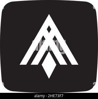 Logo de l'application de l'agence de voyages avec logo original À vecteur de lettre Illustration de Vecteur