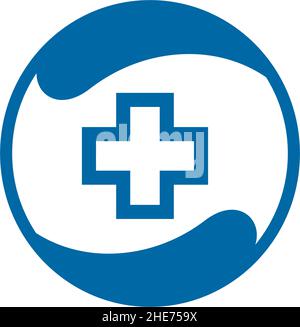 Design du logo vecteur technologique de l'application médicale en ligne Illustration de Vecteur