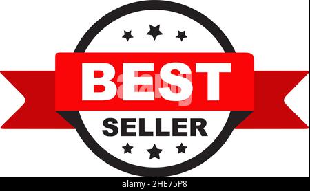 Logo vectoriel de l'emblème du produit le plus vendu Illustration de Vecteur