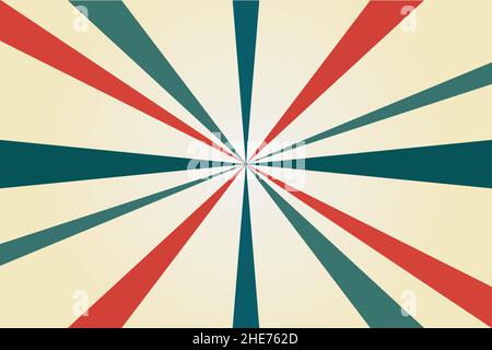 Rétro rayons de soleil arrière-plan, le vecteur peut être utilisé pour la bannière, la couverture, la toile, et plus encore Illustration de Vecteur