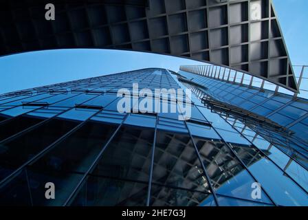 Post-Tour, Verwaltungsgebäude der Deutschen Post AG, 162,5 m, höchstes Gebäude in NRW, Architeken: Murphy und Jahn; Bonn, NRW, Deutschland, Europa | Banque D'Images