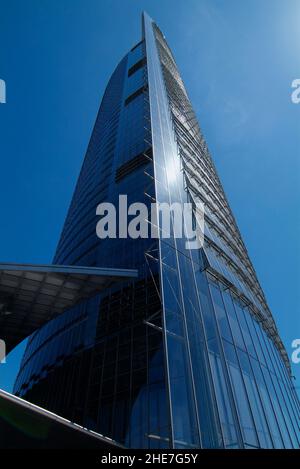 Post-Tour, Verwaltungsgebäude der Deutschen Post AG, 162,5 m, höchstes Gebäude in NRW, Architeken: Murphy und Jahn; Bonn, NRW, Deutschland, Europa | Banque D'Images