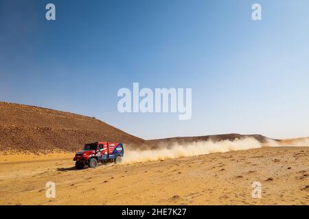 522 de Groot Richard (nld), Hulsebosch Jan (nld), Laan Mark (nld), pompiers Dakar Team, Iveco Magirus 4x4 DRNL, T5 FIA Camion, action pendant la phase 7 du Dakar Rally 2022 entre Riyad et Al Dawadimi, le 9th 2022 janvier à Al Dawadimi,Arabie Saoudite - photo Florent Gooden / DPPI Banque D'Images
