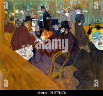 Au Moulin Rouge par Henri de Toulouse-Lautrec (1864-1901), huile sur toile, c.1892-5 Banque D'Images