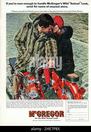 Vintage septembre 1965 'Playboy' magazine pub, USA Banque D'Images