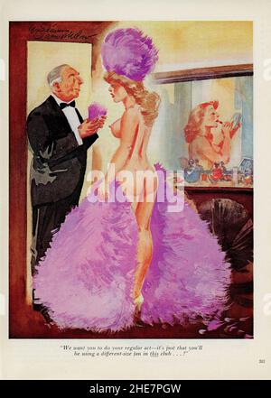 Vintage septembre 1965 'Playboy' magazine édition caricature, USA Banque D'Images