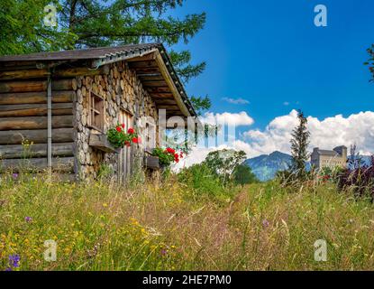 Almhütte et Ordensburg à Sonthofen, Allgäu, Bavière, Allemagne Banque D'Images