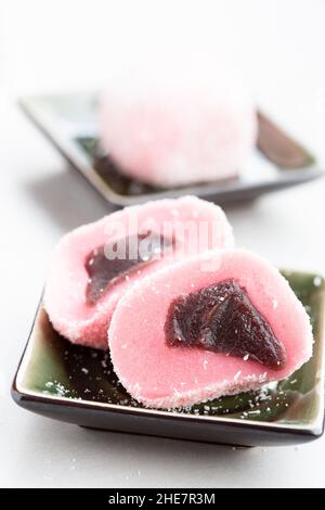 Mochi (gâteaux de riz japonais) Banque D'Images