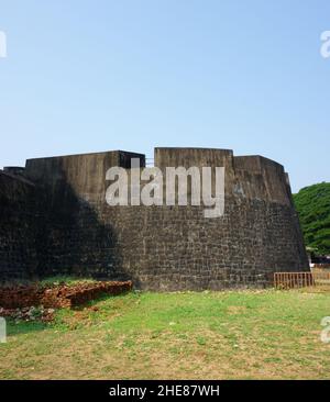 Vue du fort de Palakkad qui a été capturé par Hyder Ali en 1766 après J.-C. Banque D'Images