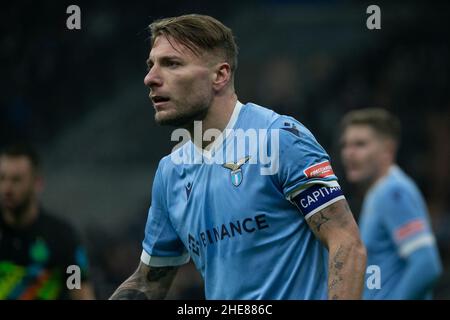 Milan, Italie - janvier 9 2022 - Inter-Lazio série A - immobile ciro ss lazio crédit: Christian Santi/Alamy Live News Banque D'Images