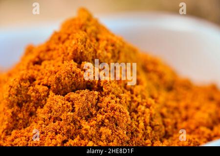 Arabian Spice Mix Ras-el-Hanout en gros plan Banque D'Images