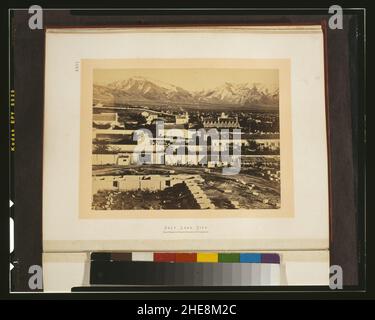 Salt Lake City - Camp Douglas et montagnes Wasatch dans l'arrière-plan Banque D'Images
