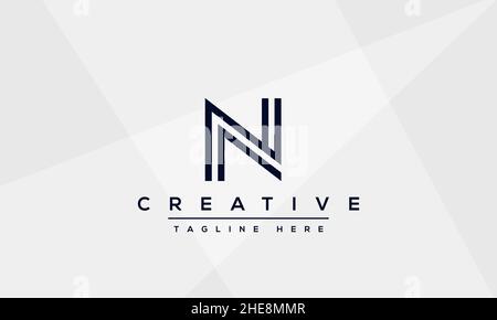 Design et modèle de logo N créatif moderne.NN icône initiale Monogramme et lettres dans le vecteur Illustration de Vecteur