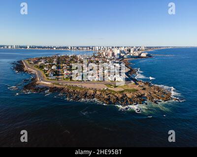 Vue aérienne de Punta del Este à Maldonado Uruguay Banque D'Images