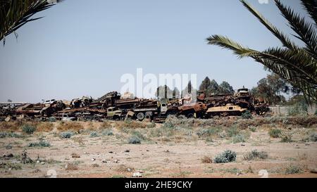 Asmara.6th janvier 2022.Photo prise le 6 janvier 2022 montre le cimetière-citerne d'Asmara, capitale de l'Érythrée.Située à environ 2 350 mètres au-dessus du niveau de la mer, Asmara, une ville africaine moderniste, a été déclarée site classé au patrimoine mondial de l'UNESCO en 2017.Credit: Yang Zhen/Xinhua/Alay Live News Banque D'Images