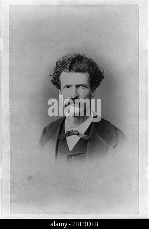 Samuel Langhorne Clemens, alias Mark Twain, portrait tête-et-épaules, face à l'avant) - Abdullah Frères Phot Banque D'Images