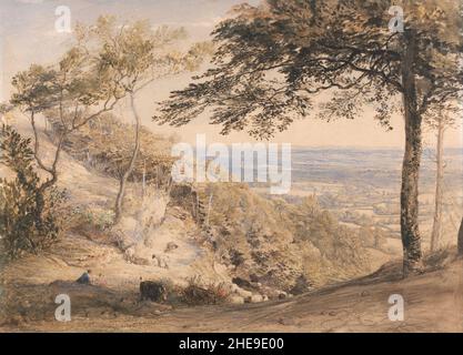 Samuel Palmer - Wilmot's Hill, Kent Banque D'Images