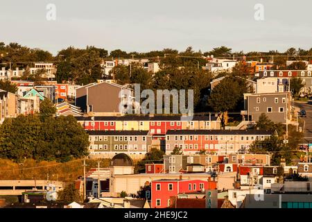 Port et quais de St. John's, Terre-Neuve, Canada. Banque D'Images