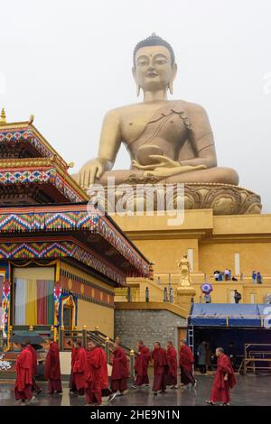 Statue de Bouddha géant Shakyamuni, Grand Bouddha Dordenma, Thimphu, Bhoutan Banque D'Images