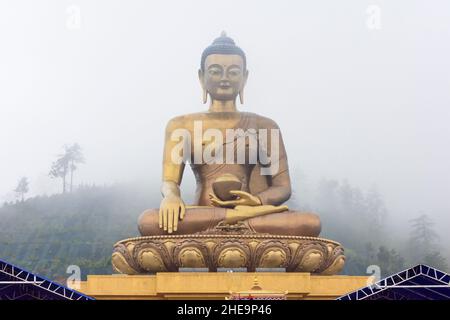 Statue de Bouddha géant Shakyamuni, Grand Bouddha Dordenma, Thimphu, Bhoutan Banque D'Images