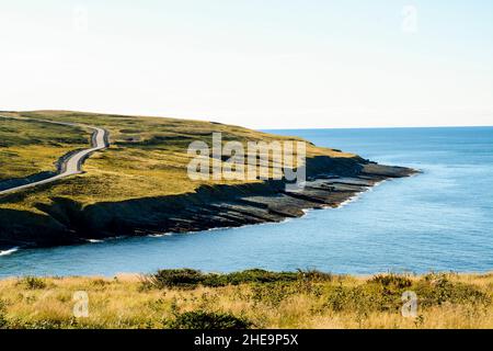 Réserve écologique de Ral point, Portugal Cove South, péninsule d'Avalon, Terre-Neuve, Canada. Banque D'Images