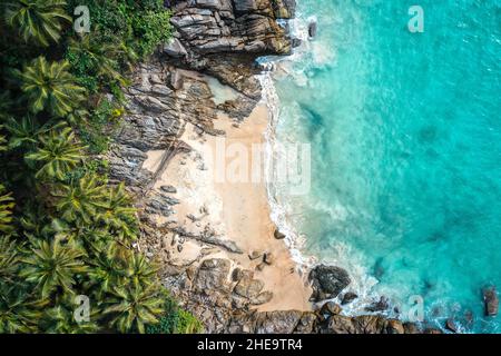 Plage de la liberté plage secrète à Phuket en Thaïlande Banque D'Images