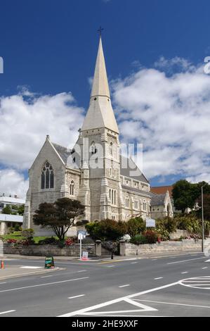 Église Saint-Luc, Otago fut le premier à être construit à partir de la pierre d'Oamaru. Il a été érigé de 1866 à 1913 et est un lieu historique de catégorie 1. Banque D'Images