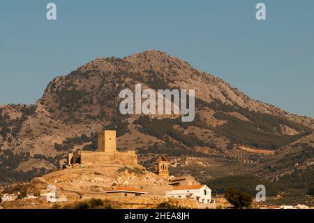 Castillo Calatrava de Alcaudete, Jaen Banque D'Images