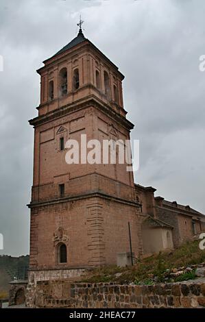 Église de Santa Maria de Alcaudete, Jaen. Banque D'Images