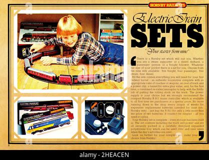 Pages d'un catalogue de chemin de fer modèle Hornby 1979.Plus vintage Hornby catalogue couvertures et pages en vente avec mes autres images Banque D'Images