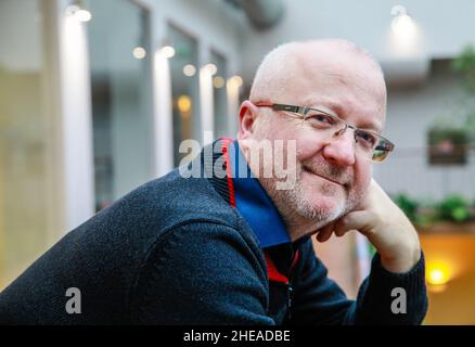 Brno, République tchèque.05th janvier 2022.Radim Jancura, homme d'affaires tchèque, fondateur, propriétaire unique et directeur général des sociétés Student Agency et RegioJet, pose le 5 janvier 2021 à Brno, République tchèque.Crédit: Monika Hlavacova/CTK photo/Alamy Live News Banque D'Images