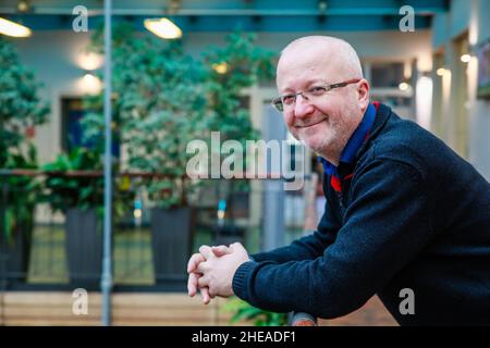 Brno, République tchèque.05th janvier 2022.Radim Jancura, homme d'affaires tchèque, fondateur, propriétaire unique et directeur général des sociétés Student Agency et RegioJet, pose le 5 janvier 2021 à Brno, République tchèque.Crédit: Monika Hlavacova/CTK photo/Alamy Live News Banque D'Images