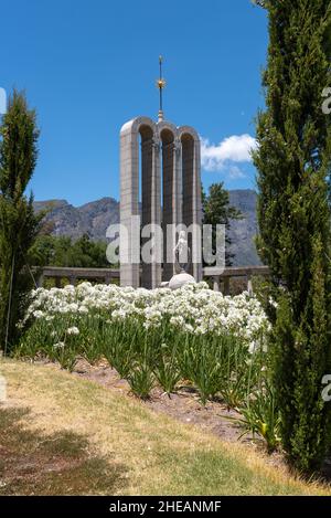 Huguenot Monument, inauguré en 1948, à Franschhoek, Cap-Occidental, Afrique du Sud,06 janvier 2022. Banque D'Images