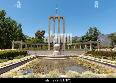 Huguenot Monument, inauguré en 1948, à Franschhoek, Cap-Occidental, Afrique du Sud,06 janvier 2022. Banque D'Images