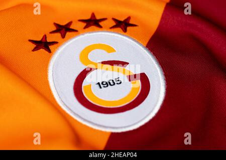 Close up de Galatasaray Spor Kulübü kit Banque D'Images