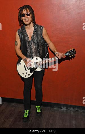 Deerfield Beach.08th janvier 2022.Jason EBS pose pour un portrait pendant le Rock 'N' Roll Fantasy Camp à Markee Studios le 8 janvier 2022 à Deerfield Beach, Floride.Crédit : Mpi04/Media Punch/Alamy Live News Banque D'Images